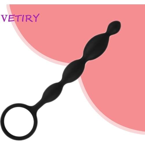 VETIRY Super Long Anal Plug Silicone Anal Bead Sex Toys for Women Men Prostate Massage G-spot Massage Stimulation Sex Products