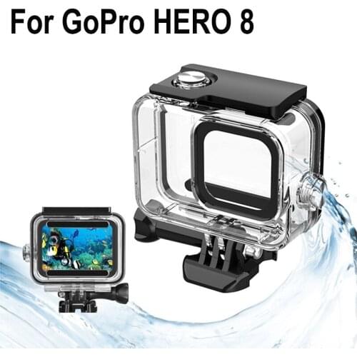 Waterproof case protective housing shell for Gopro hero 8 black diving surfing water sports activities gopro hero8 accessories