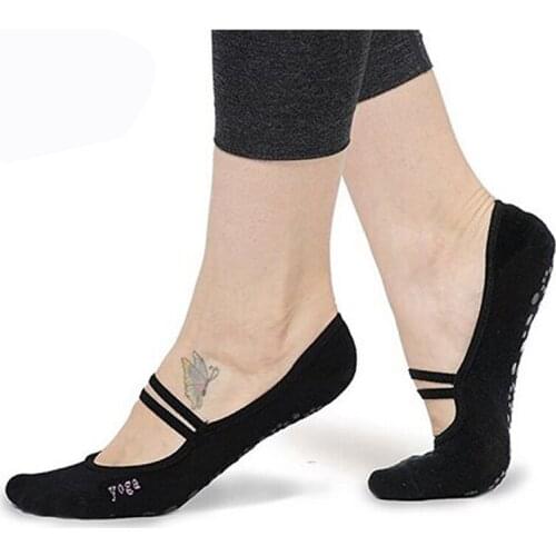 Backless Yoga Socks For Women Anti-slippery Cycling Socks Round Toe Pilates Socks Ballet Heel Protector Sports Accessories