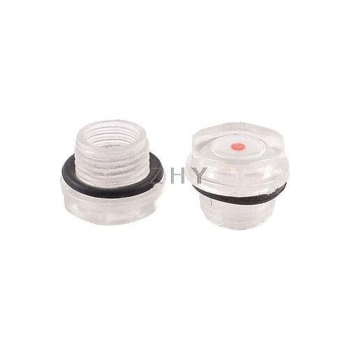 2 x Air Compressor Fittings Plastic Oil Tank Level Indicator Sight Glass 16mm