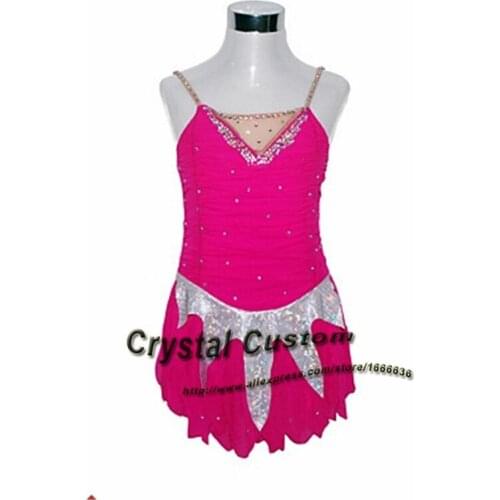 2016 Children Figure Skating Dress Fashion New Brand Vogue Figure Skating Competition Dress For Women DR3096