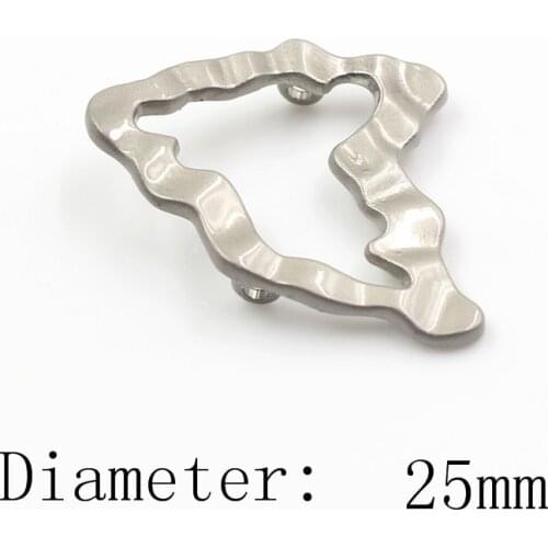 25mm 10pcs/lot Tape metal button Silver sweater coat decoration shirt buttons accessories DIY JS-0064