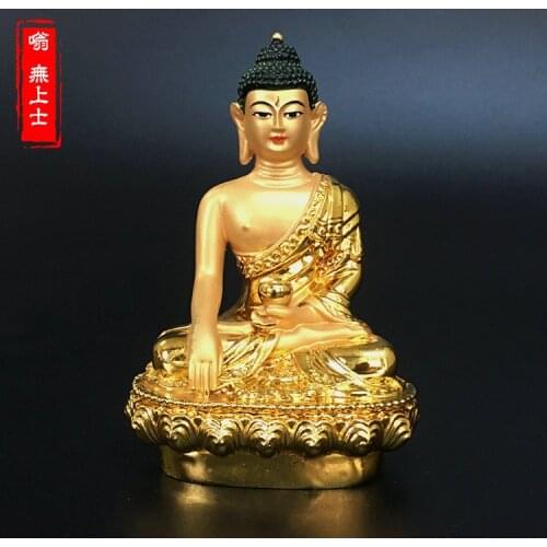 9CM tall # Greco-Buddhist HOME OFFICE Talisman efficacious family Protection # Nepal, Tibet, India Sakyamuni Buddha statue