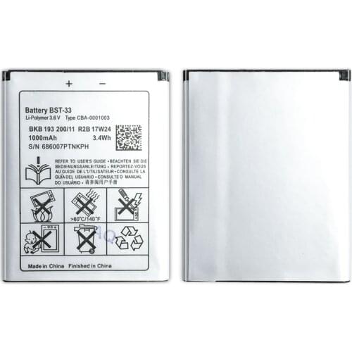 BST-33 Mobile Phone Battery For Sony Ericsson K800i K810i C702 C903 F305 G900 K550i K630i K660i W100I T700 T715