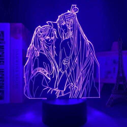 Acrylic 3d Light BL Mo Dao Zu Shi Lamp for Bed Room Decor Touch Sensor Colorful Led Night Light Lamp Mo Dao Zu Shi Lan Zhan Gift