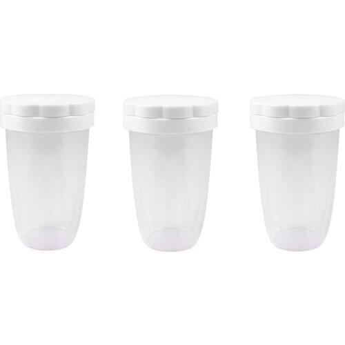 Household Plastic Flour Cocoa Powder Sifters,DIY Baking Supply,Dredges Shaker Duster for Kitchen Flour Sieve Tool(3 PCS)