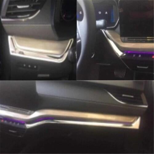 3pcs/Lot Stainless Steel Central Control Decoration Cover For 2021 Skoda Octavia PRO Car Accessories