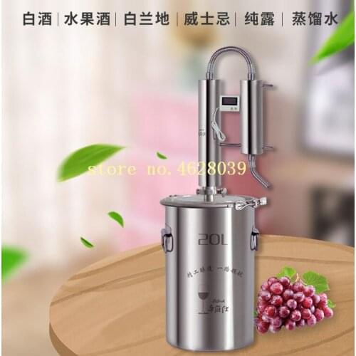 New 20L Wine Alcohol Ethanol Distiller Guzzle Moonshine Still Stainless Copper Home Brewing Kit top quality