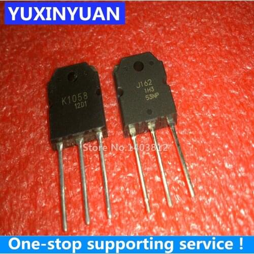 K1058 J162 2SK1058 2SJ162 TO-3P 1PCS not 1pair. N Channel MOS FET