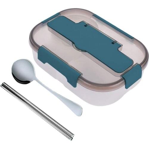 Boxes Lunch Box Compartment Lunch Box with Spoon and Fork Leak- Proof Separated Portable Meal Prep Containers