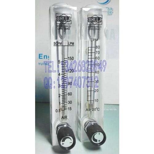LZM-15T adjustable air panel flowmeter 15-150LPM 0.5-5SCFM gas flowmeter