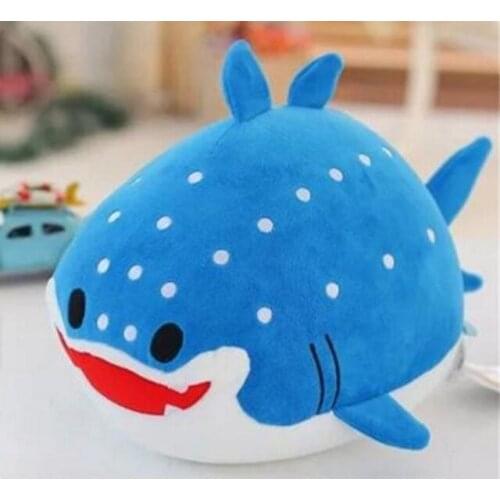 Cute plush Whale Shark toy cartoon blue shark doll gift about 20cm 2591