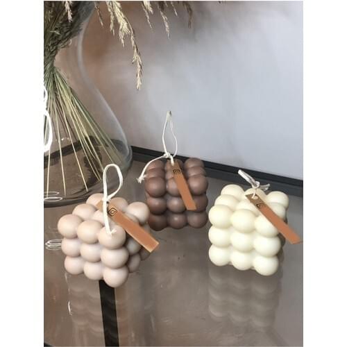 Falco Doro Vanilla Scented Handmade Brown & Beige 3-Piece Candle Set