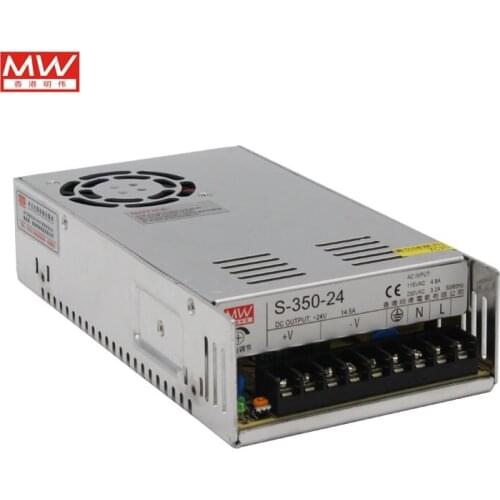 Original MW cnc router Power supply S-350W-24V 350W 24V 14.6A Switching Power Supply