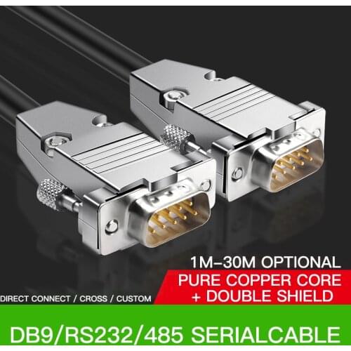 Ju Xin DB9 serial cable male to male and female to female DB9 cable directly connected to cross 232/485 / COM port industry