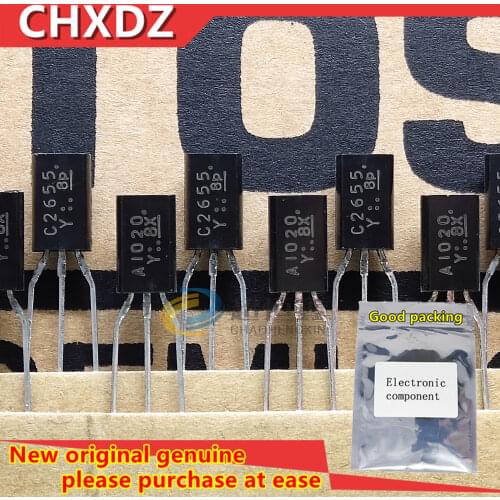 10pairs New and Orginal 2SA1020 2SC2655 A1020 C2655 Y grade TO-92L Laser word row with copper feet Own inventory