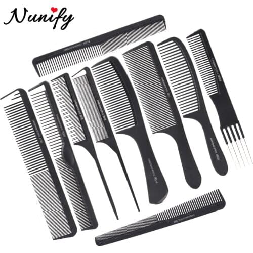 Nunify Professional Men Women Salon Black Plastic Cutting Hair Tooth Comb Barber Tool Hairdressing Hair Brush Dropshipping Store