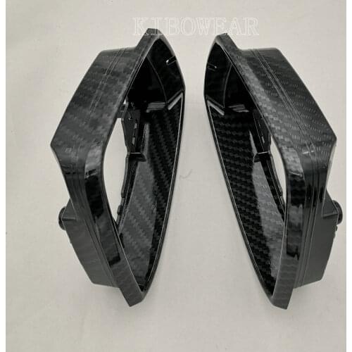 Side Mirror Frame Trim for VW Polo MK5 V 6R 6C (Carbon look) 2010 2011 2012 2013 2014 2017 replace glass surround trim housing