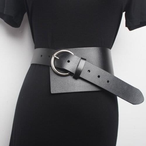 Luxury Woman Wide Belts Apparel Accessories with Vintage Metal Buckle Waistband For Dress Cummerbund Corset Belt Waistband