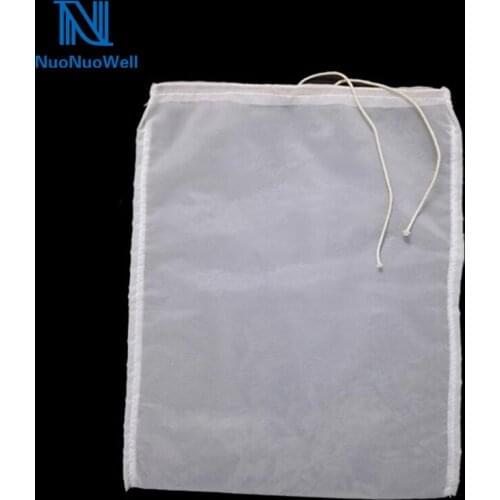 NuoNuoWell 120/200/300Mesh Nylon Filter Drawstring Bag Grape Wine Brewing Tool 20x30cm/30x40cm DIY Separating Pomace Bag