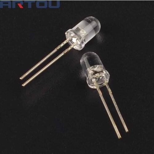 5valuesx200pcs=1000pcs UltraBright Red/Green/Blue/White/Yellow Ultra Bright 5mm Round LED Diode F5 Led