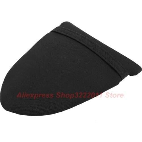 Motorcycle Rear Leather Pillion Passenger Seat Black Back Cusion Cover For Kawasaki Ninja ZX10R 2005 2006 2007 2008
