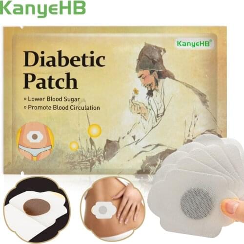 12pcs Diabetic Patch Natural Herbal Cure Lower Blood Glucose Stabilizes Sugar Level Balance Burning Fat Medical Diabetes Plaster