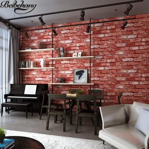 Beibehang The new style is full of brick wall wallpaper living room bedroom background wallpaper brick wall papel de parede