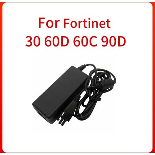 AC Adapter Power Supply 2-PIN Plug For FORTINET 30 60D 60C 90D FortiGate Firewall Power Supply Charging Adapter Original