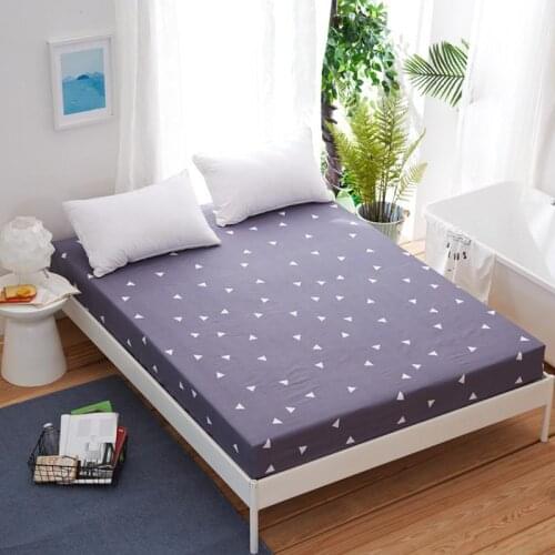 Brand 1pc home textile Fashion polyester and cotton Fitted sheet bed sheet elastic mattress cover bed linen bedspread single