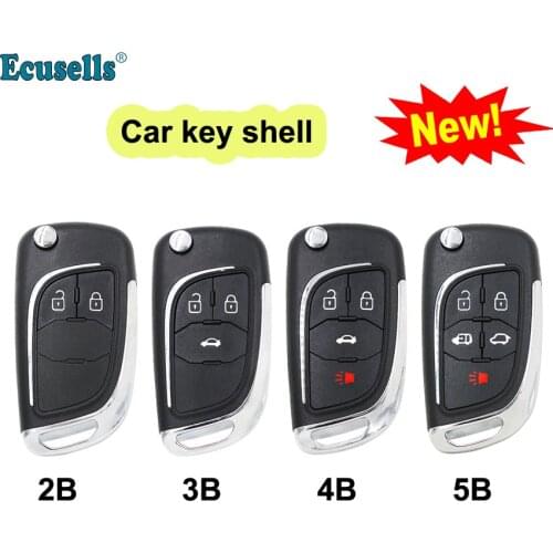 2/3/4/5 Button flip remote Key Shell case for Opel Astra J Mokka Insignia Adam Karl Zafira for Buick Allure Encore Regal HU100