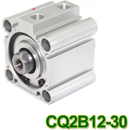 CQ2B12-30 D SMC Type CQ2B series 12mm bore 30mm stroke Double Action single rod thin Pneumatic Compact Cylinder high quality
