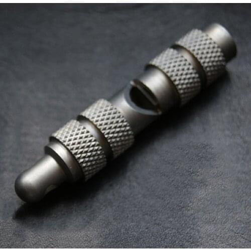 Outdoor Pocket Tools Metal Titanium Whistle Lightweight Life-saving Titanium Alloy Whistle Emergency Survival Whistles