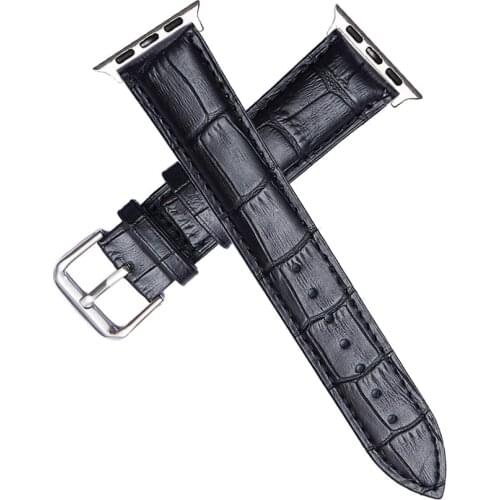 Fashon Leather Watchband Loop Strap for iWatch Series 6 5 4 3 2 1 Leather Watch Strap 38mm 42mm 40mm 44mm