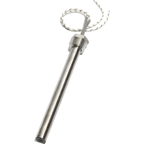 16mm Dia 100~200mm DN20/25mm Thread Cartridge Heater 201 Stainless Steel Heating Rod with Nut 300W/500W/800W/1000W