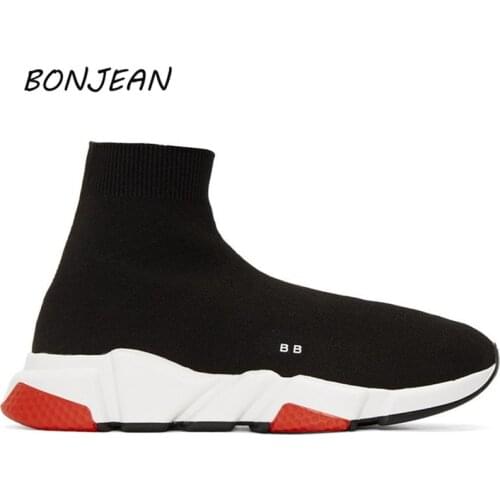 2020 New Style Flying Woven Shoes Men Socks Shoes Slip-on Men Casual Shoe Comfortable Breathable Designer Brand women Sneaker