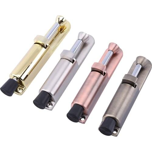 New Kickdown Door Stoppers Wall Heavy-duty Door Stop Hinge Foot-operated Anti-collision Movable Perforated Rubber for sale