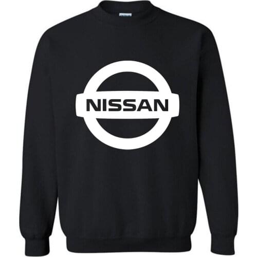 New Fashion Cotton Men Hoodies Nissan Motors Car Logo Print Fleece O-Neck pullover Sweatshirts HipHop Harajuku Mens Streetwear