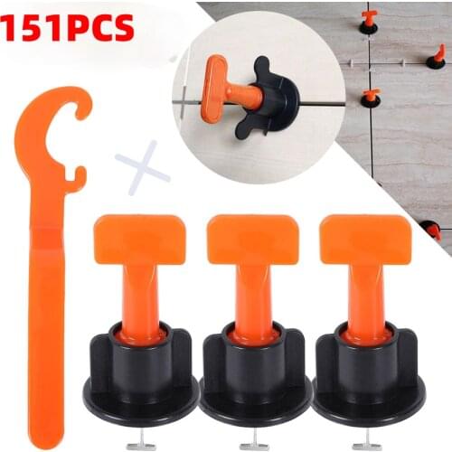 151Pcs Level Wedges Tile Spacers for Flooring Wall Tile Spacer Carrelage Tile Leveling System Leveler Locator Spacers Plier