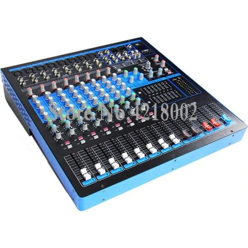 Profession 8 Channel Karaoke Audio Mixer Professional Microphone Sound Mixing Console 48V Phantom Power With USB MP3