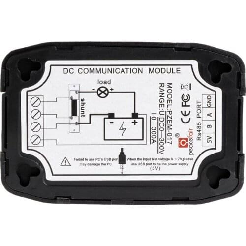 PZEM-017 DC Communication Box RS485 interface Modbus 0-300V 300A Shunt USB Cable 83XA