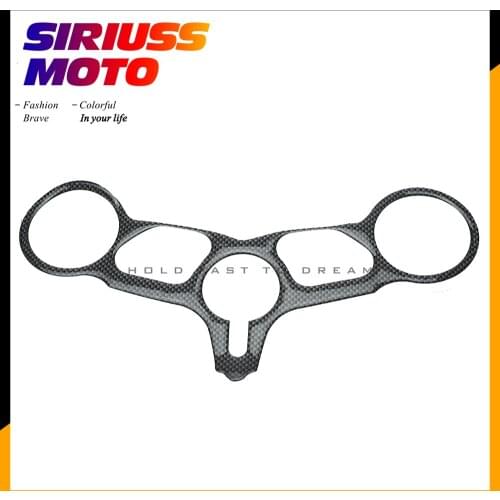 Motorcycle Carbon Fiber Pattern Top Triple Clamp Yoke Sticker case for DUCATI 749 999