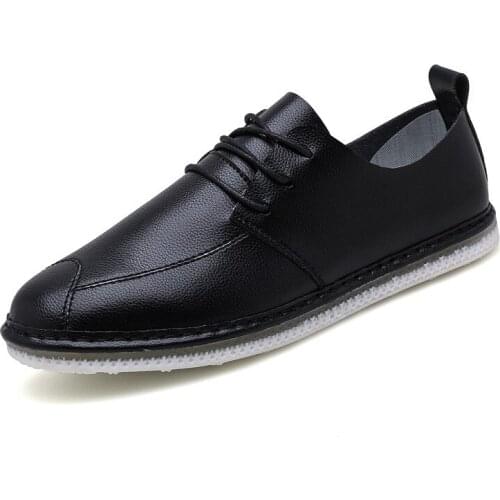 Summer Casual Shoes White Leather Shoes Men Breathable Men Shoes Sneakers Loafers Mens Moccasins Chaussure Homme