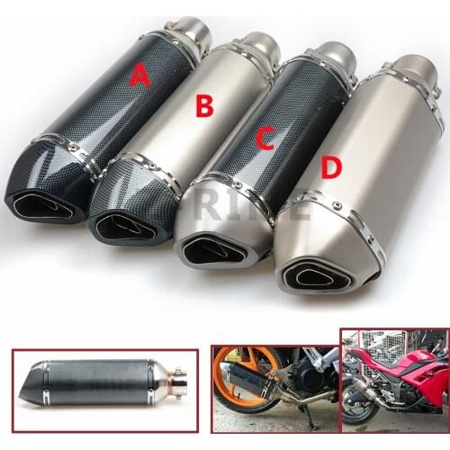 Universal Fiber Motorcycle Exhaust Pipe Muffler Motorbike Exhaust Modified Exhaust Pipe For SUZUKI GSF 600 Bandit S-X 1995 1996