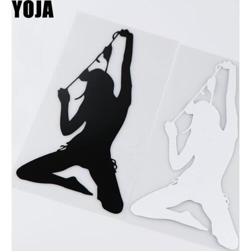 YOJA 10.3X20CM Sexy Girl Panty Dropper Vinyl Decals Creative Car Sticker Decoration ZT4-0171