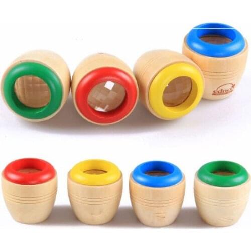1PC Wood Bee-eye Interesting Effect Magic Kaleidoscope Explore Baby Kids Children Learning Educational Puzzle Wood Craft MQ 004