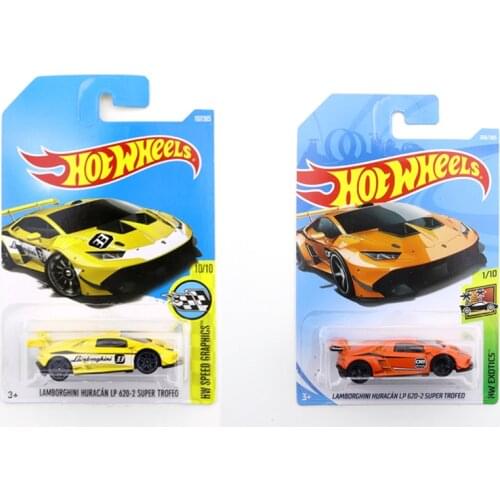 2017 Hot Wheels LAMBORGHINI HURACAN LP 620-2 SUPER TROFEO Mini Alloy Coupe 1/64 Metal Diecast Model Car Kids Toys Gift