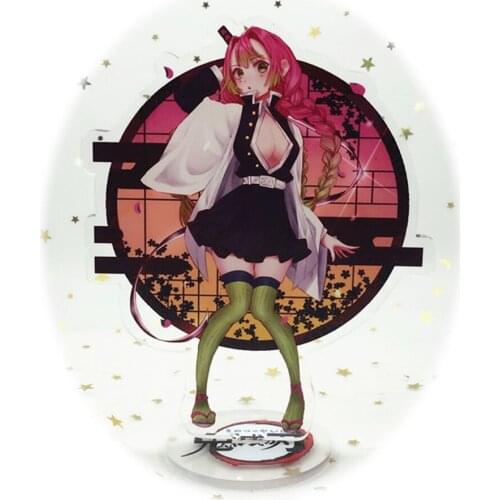 Anime Demon Slayer Acrylic Figure Kanroji Mitsuri Tanjirou Nezuko Stand Model Toys Kawaii Accessories For Boys Girls Gifts