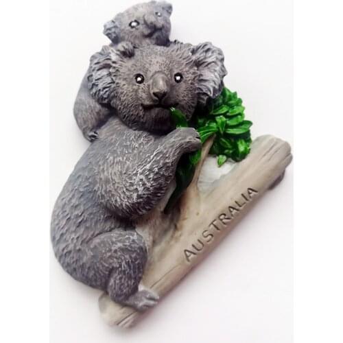 Australia Koala Cute Animal Stereo Resin Refrigerator Magnet Souvenir Decorative Magnets 3d Fridge Magnet Decor
