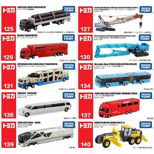 Takara Tomy Tomica Long Type No.121-No.144 Cars Hot Pop 1:64 Kids Toys Motor Vehicle Diecast Metal Model